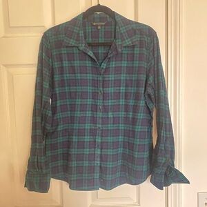 Brooks brothers plaid button up